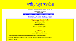 Desktop Screenshot of dennishagenestatesales.com